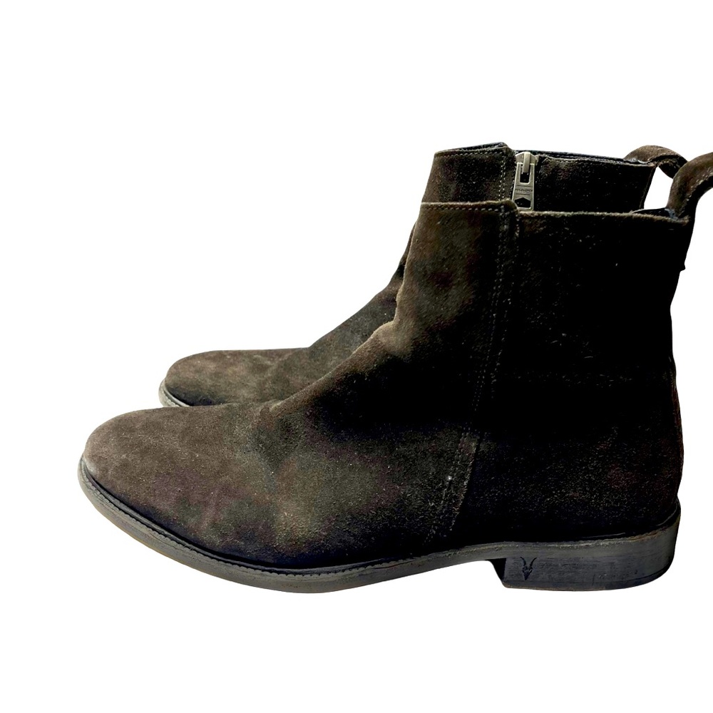 All Saints Suede Ankle Boots Chocolate Brown 46